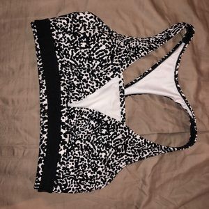 Leopard sports bra